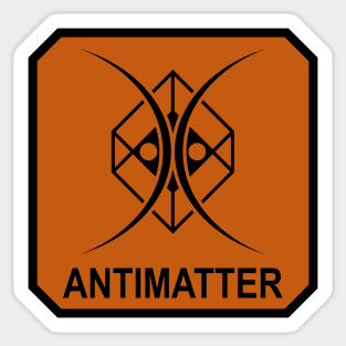 Antimatter Warning Sticker